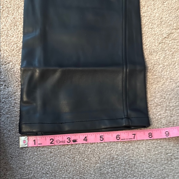 NWT We Wore What Black Lace-Up Faux Leather Pants - Picture 7 of 8